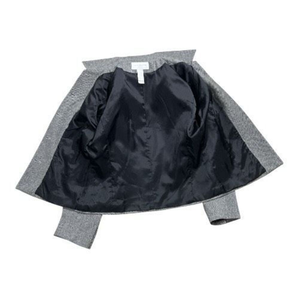 Liz Claiborne Women Grey Tweed Wool Blend Pant Suit Set Size 8 Lined Office - Picture 8 of 14